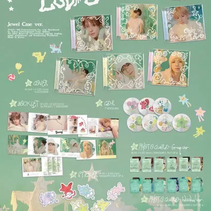 [SOLD OUT] nctwish 오드투럽 쥬얼 1set(7장) 미개봉
