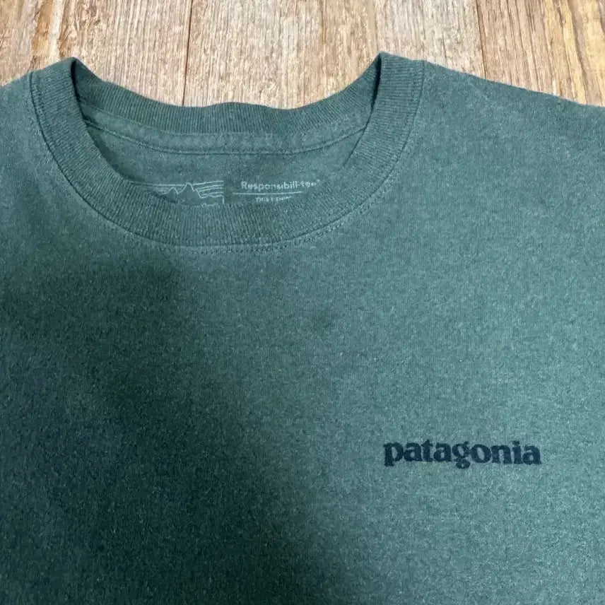 [BUNJANG] Patagonia P-6 Long Sleeve T-Shirt / 파타고니아 P-6 롱슬리브 긴팔 티셔츠 반팔 리스판서빌리티 폴로랄프로렌