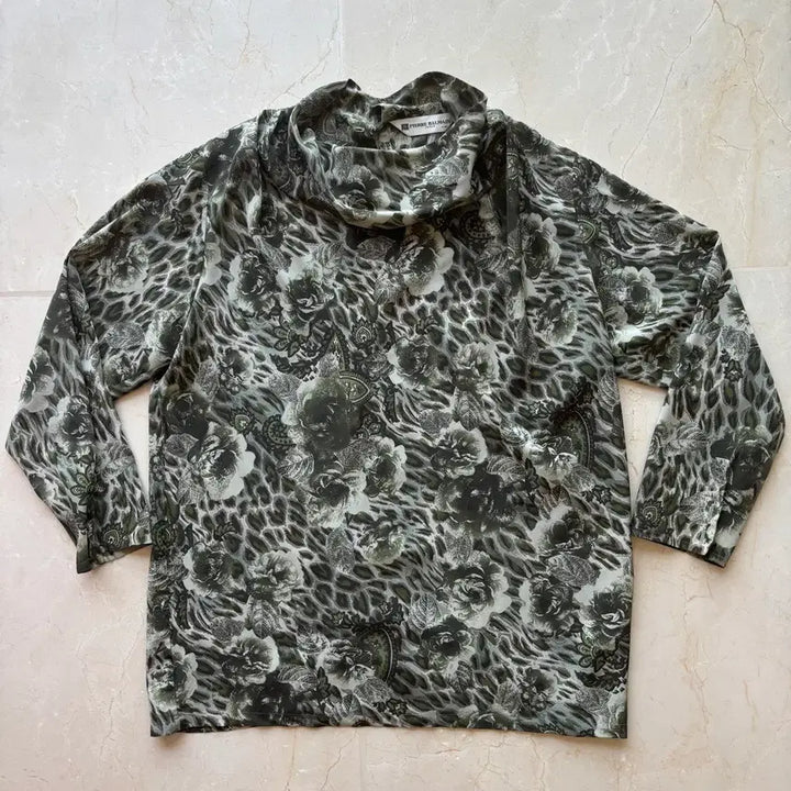 [BUNJANG] Pierre Balmain Vintage Japanese Edition Cowl Neck Blouse / 피에르 발망 빈티지 일본판 카울넥 블라우스