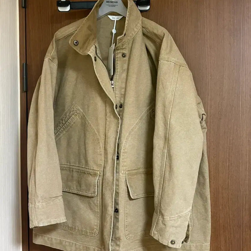 [BUNJANG] Monoha Oxford Jacket Beige / 모노하 옥스포드 자켓 베이지