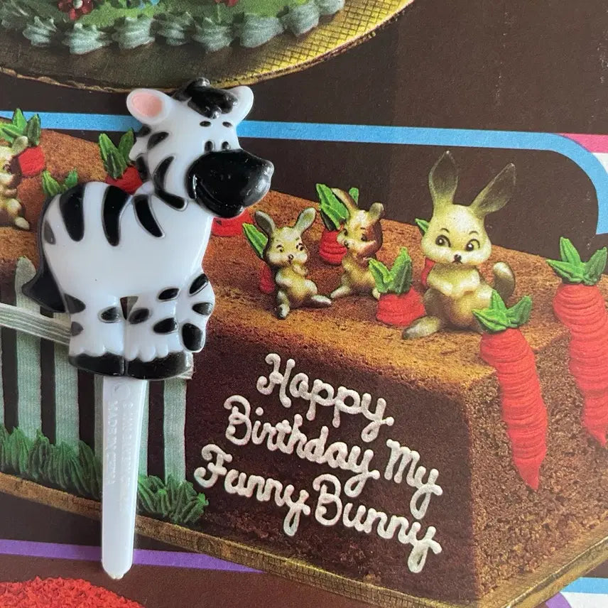 [BUNJANG] Vintage Zebra Cake Pick / 2003s/미국빈티지 얼룩말 케이크픽
