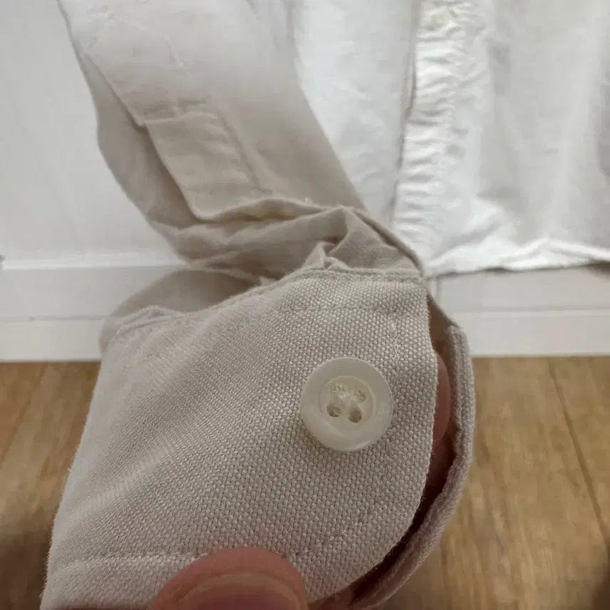 [BUNJANG] Ami Ivory Small Logo Heart Comme des Garcons Porter Polo Shirt / 아미 셔츠 아이보리 스몰로고 하트 꼼데가르송 포터리 폴로 반팔 긴팔 정장