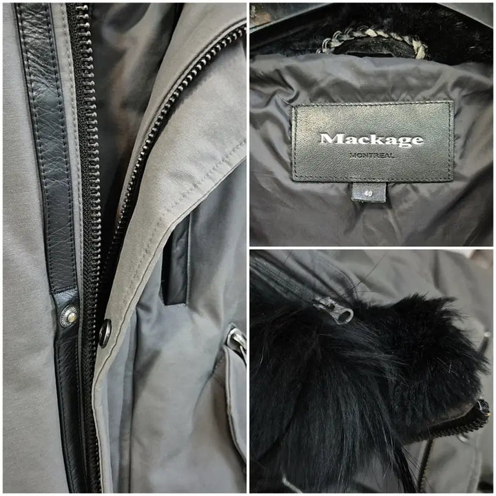 [BUNJANG] Mackage Dixon Black Fur Short Down Jacket / 맥케이지 딕슨 블랙퍼 숏패딩 남성40