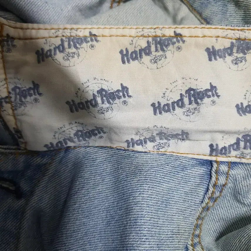 [BUNJANG] Hard Rock Cafe Denim Jacket Las Vegas L / 하드락 카페 데님 자켓 라스베가스 L 105