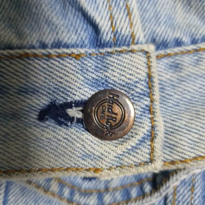 [BUNJANG] Hard Rock Cafe Denim Jacket Las Vegas L / 하드락 카페 데님 자켓 라스베가스 L 105