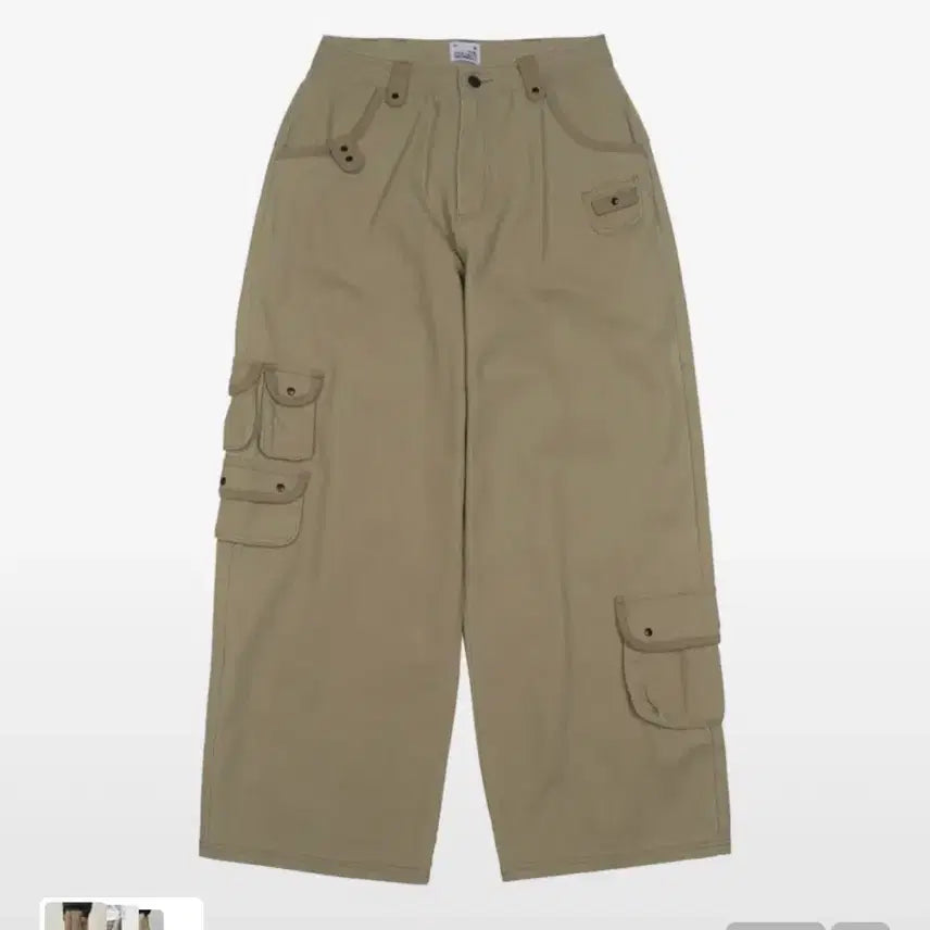 [BUNJANG] The Coldest Moment Cargo Pants Beige S / 더콜디스트모먼트 카고 팬츠 베이지 S