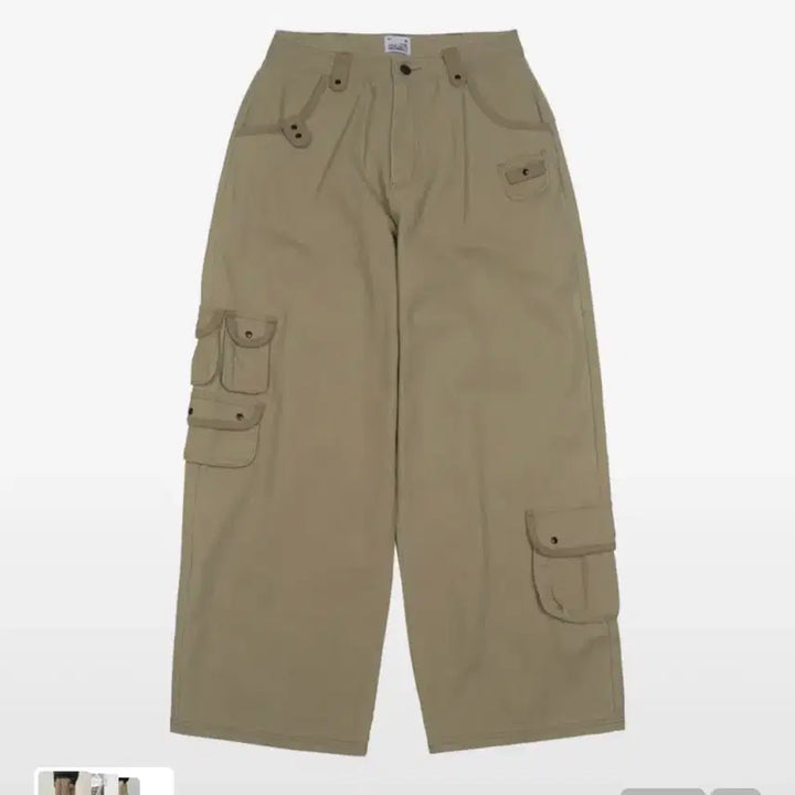 [BUNJANG] The Coldest Moment Cargo Pants Beige S / 더콜디스트모먼트 카고 팬츠 베이지 S