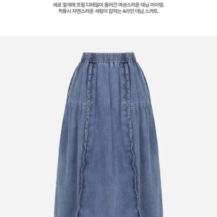 [BUNJANG] Thursday Island Frill Denim Skirt / 써스데이아일랜드 프릴 데님 스커트