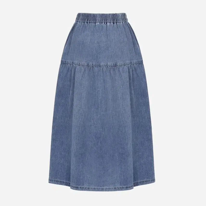 [BUNJANG] Thursday Island Frill Denim Skirt / 써스데이아일랜드 프릴 데님 스커트