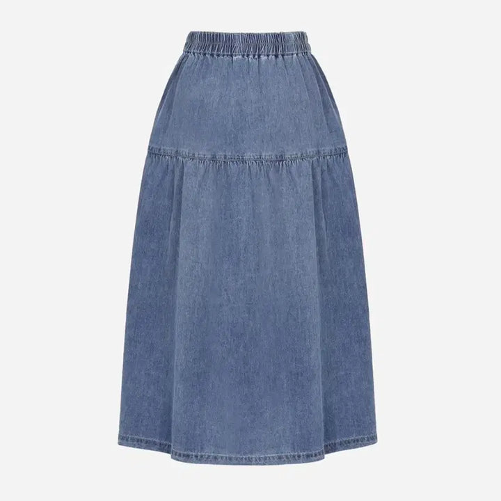[BUNJANG] Thursday Island Frill Denim Skirt / 써스데이아일랜드 프릴 데님 스커트