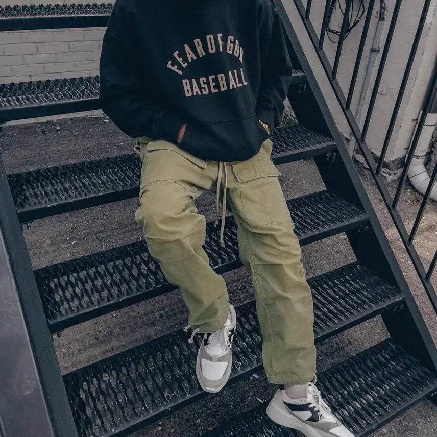 [BUNJANG] Fear Of God 7th Military Cargo Pants Army Green / Fear Of God 7TH 밀리터리 카고팬츠 아미 그린