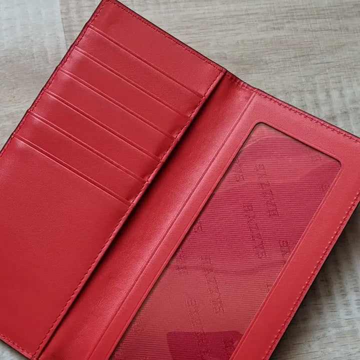 [BUNJANG] Hazzys Ultra Slim Long Wallet Card Wallet / 미사용 정품 헤지스 초슬림 레드 장지갑 카드지갑