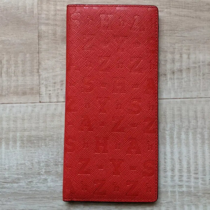 [BUNJANG] Hazzys Ultra Slim Long Wallet Card Wallet / 미사용 정품 헤지스 초슬림 레드 장지갑 카드지갑