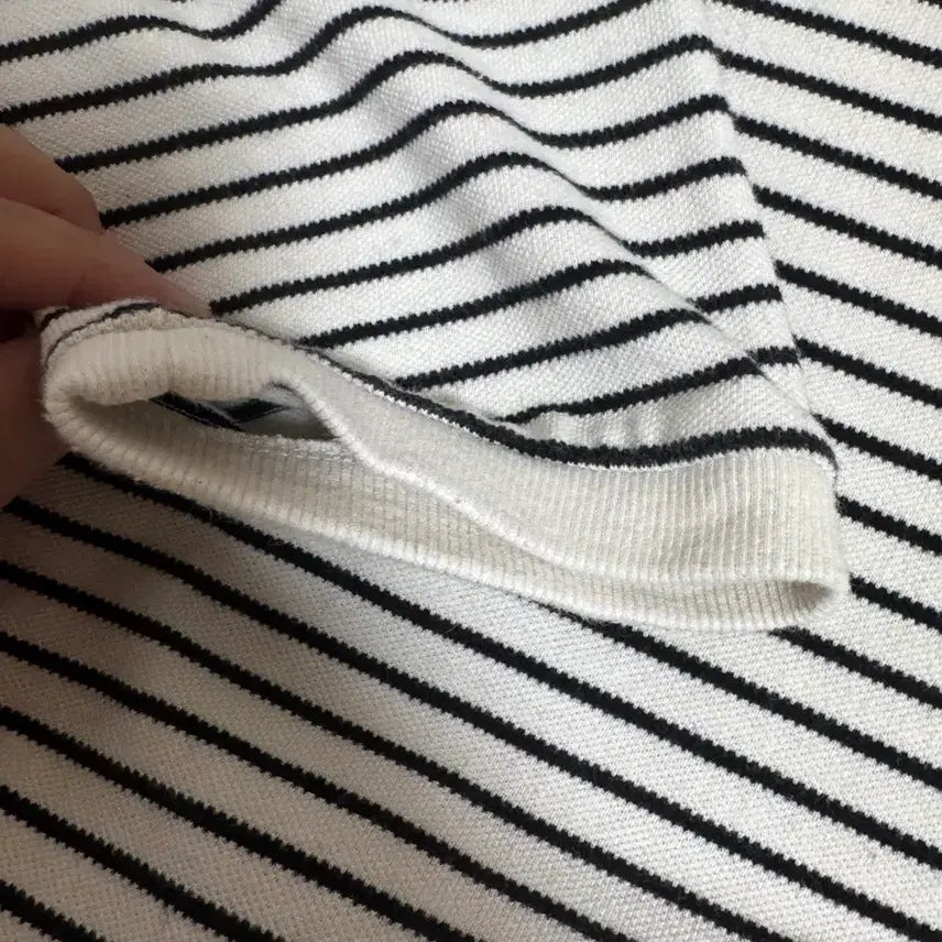[BUNJANG] Blankroom Pique Striped Long Sleeve T-Shirt / 블랭크룸 피케 스트라이프 롱슬리브 티셔츠 긴팔 반팔 러프사이드 무신사