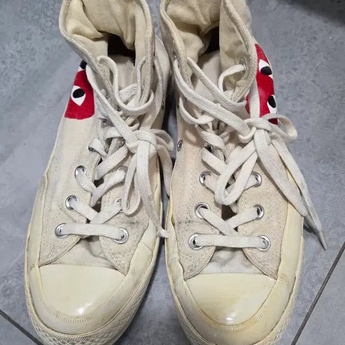 [BUNJANG] Comme des Garçons Converse High-Top Sneakers Size 245 / 꼼데가르송 컨버스 하이탑 245
