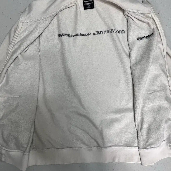 [BUNJANG] Groove Rime Fleece Zip-up White M / 그루브라임 플리스 집업 화이트 M