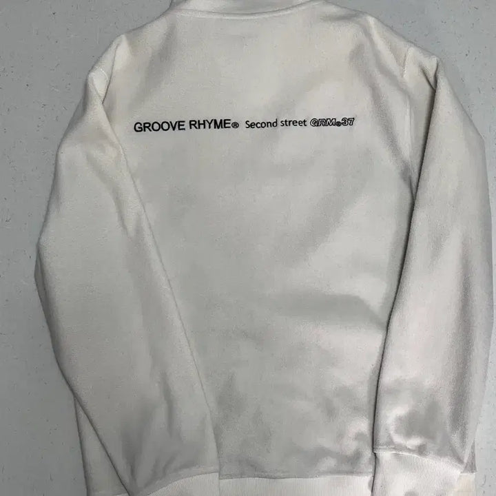 [BUNJANG] Groove Rime Fleece Zip-up White M / 그루브라임 플리스 집업 화이트 M