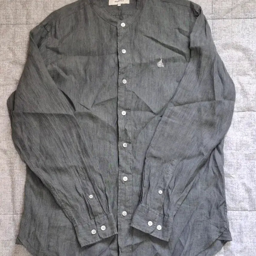 [BUNJANG] Beanpole Golf Luxury Henley Linen Shirt / (신형라벨) 빈폴 골프 럭셔리 헨리넥 린넨셔츠