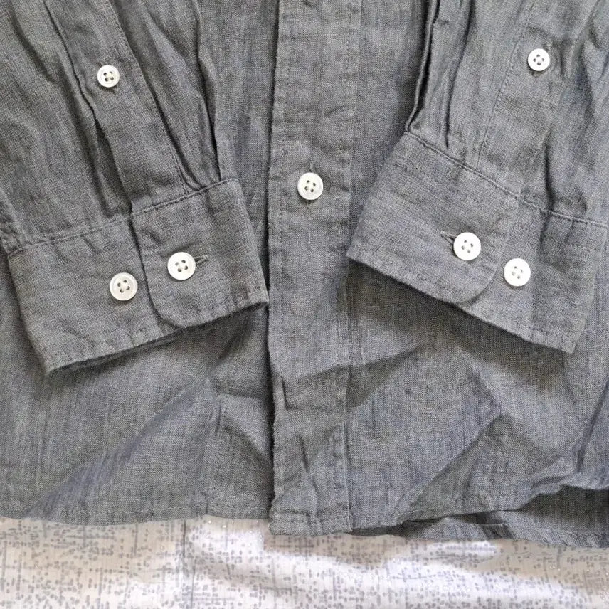 [BUNJANG] Beanpole Golf Luxury Henley Linen Shirt / (신형라벨) 빈폴 골프 럭셔리 헨리넥 린넨셔츠