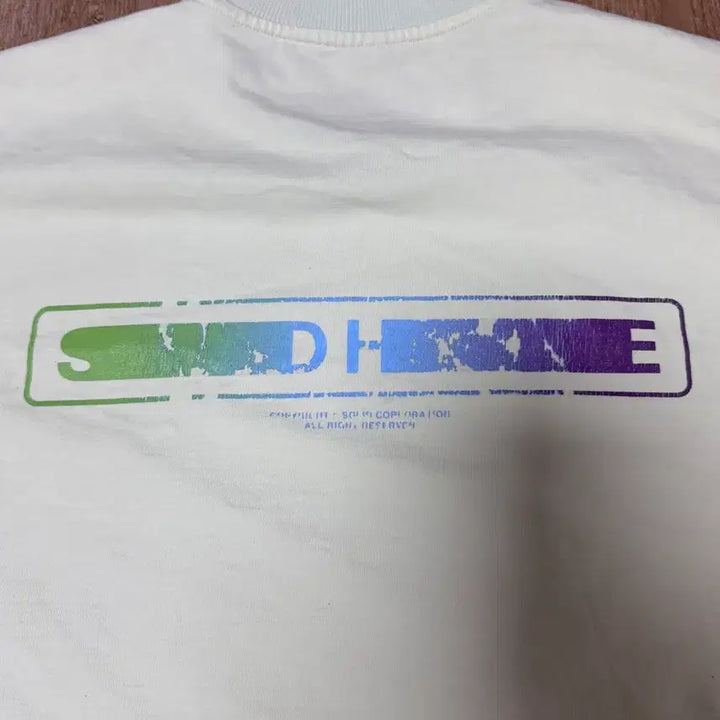 [BUNJANG] Solid Homme Back Logo T-shirt Neon Wooyoungmi Long Sleeve / 솔리드옴므 백로고 반팔 티셔츠 형광 우영미 긴팔 무신사 솔드아웃 크림