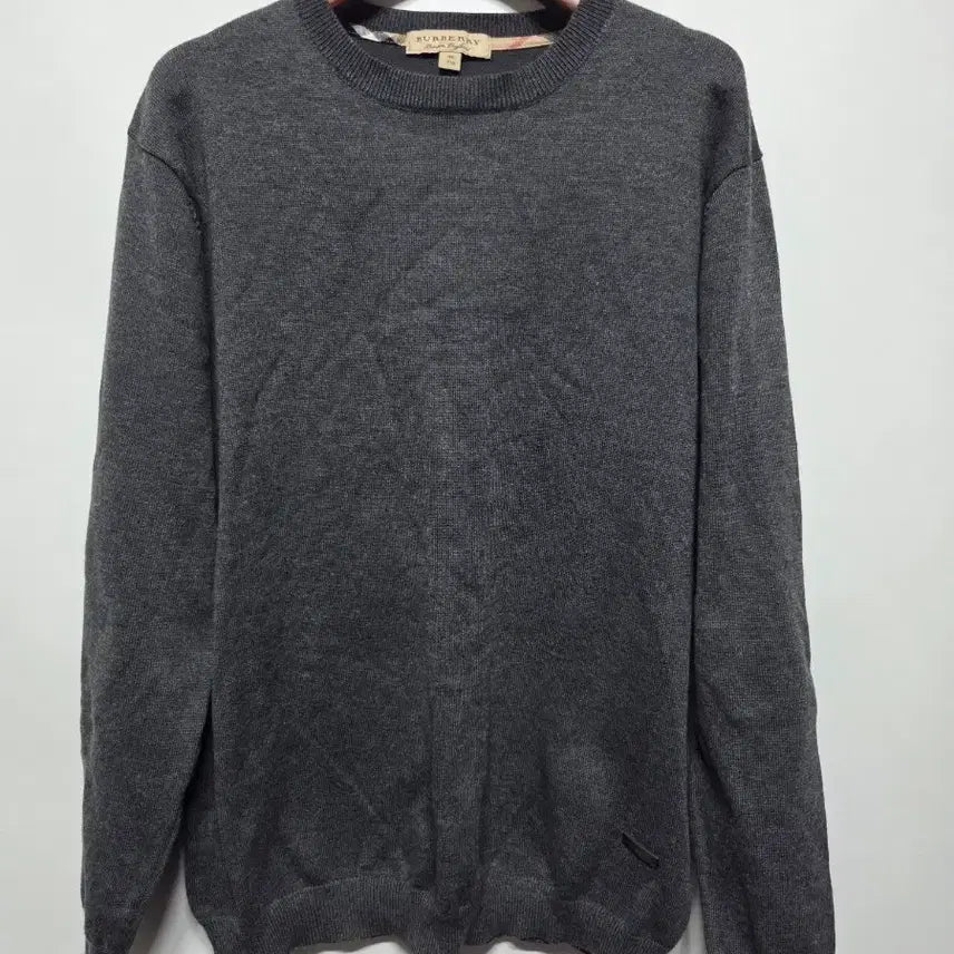 [BUNJANG] Burberry Grey Knit Sweater (XXL) / (XXL) 77~88 버버리 그레이 니트 스웨터