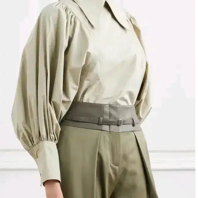 [BUNJANG] YCH Cotton Puff Shoulder Blouse / PUFF SHOULDER면블라우스
