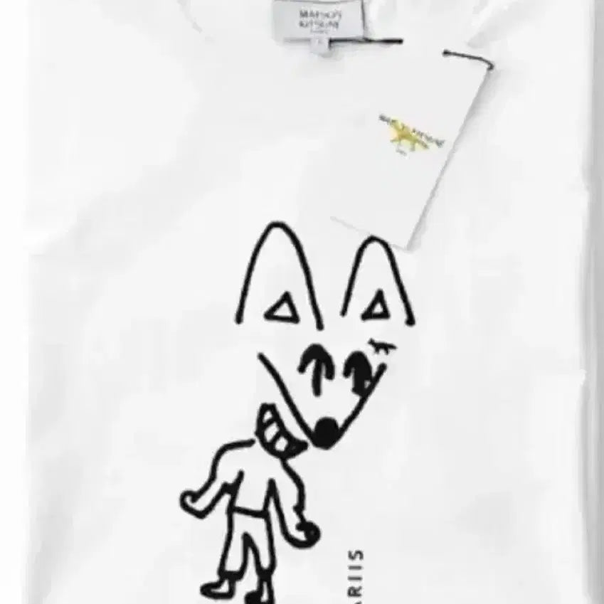 [BUNJANG] Maison Kitsuné Party Fox Short Sleeve T-Shirt / 메종키츠네 파티여우 반팔티. 신상