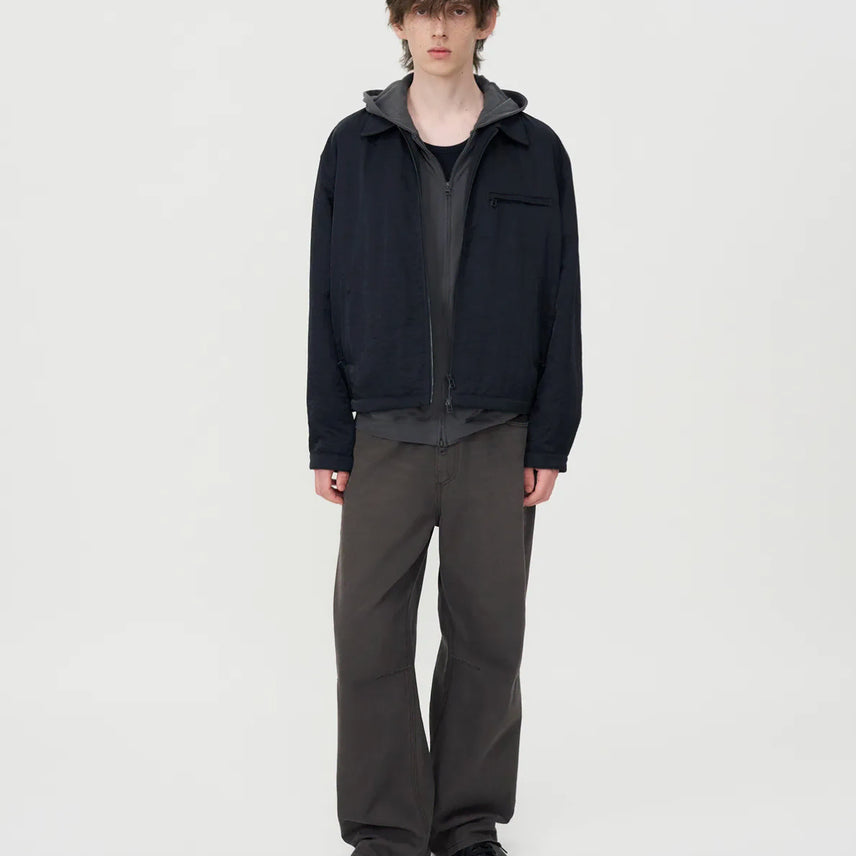 [BUNJANG] Insilence Dart Wide Denim Pants (Brown) - Men&