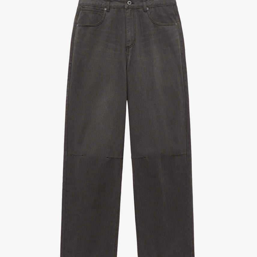 [BUNJANG] Insilence Dart Wide Denim Pants (Brown) - Men&