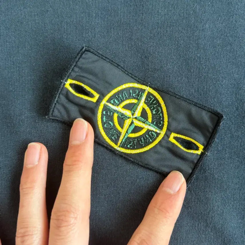 [BUNJANG] Stone Island Long Sleeve Sweatshirt Black / {정품/새상품급} 스톤아일랜드 롱슬리브,맨투맨