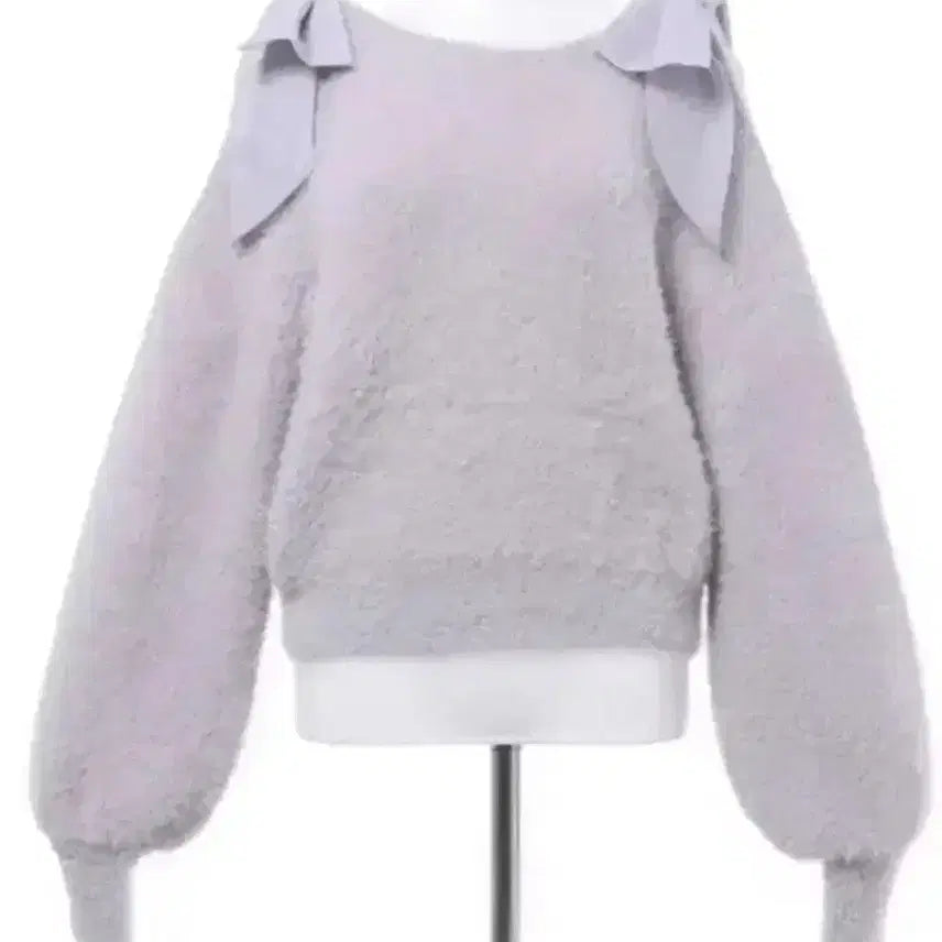 [BUNJANG] Ingni Shoulder Cut-out Ribbon Knit / 잉그니 어깨트임 리본 니트 스나계지뢰계