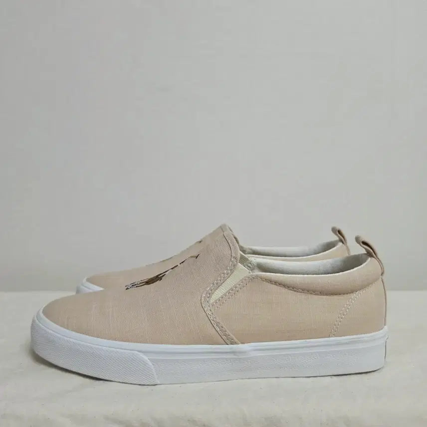 [BUNJANG] Polo Ralph Lauren Beige Slip-on Sneakers / 235폴로 랄프로렌 베이지 슬립온 스니커즈  -863