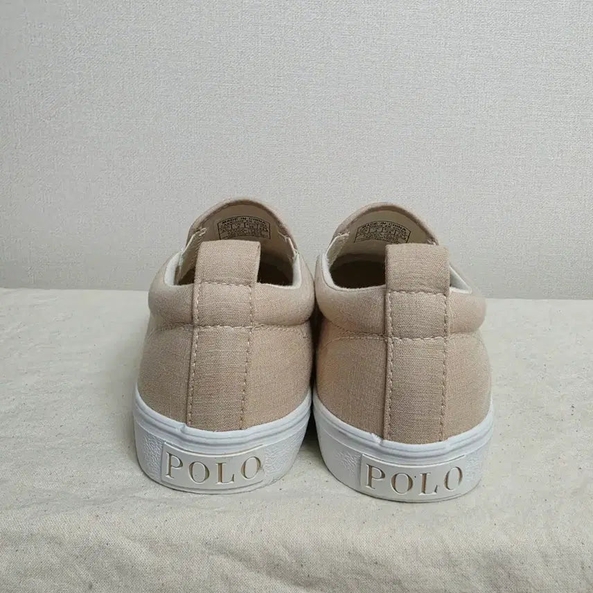 [BUNJANG] Polo Ralph Lauren Beige Slip-on Sneakers / 235폴로 랄프로렌 베이지 슬립온 스니커즈  -863