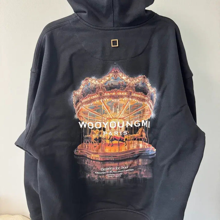 [BUNJANG] Wooyoungmi Merry Go Round Back Logo Hoodie / [48] 우영미 메리 고 라운드 백로고 후드 티셔츠