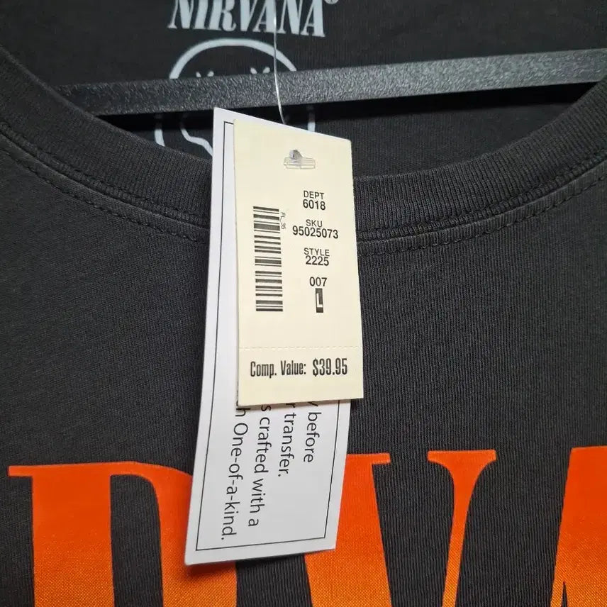 [BUNJANG] Nirvana Unplugged Official T-shirt / 너바나 Nirvana unplugged 공식 반팔 티셔츠 시원소재