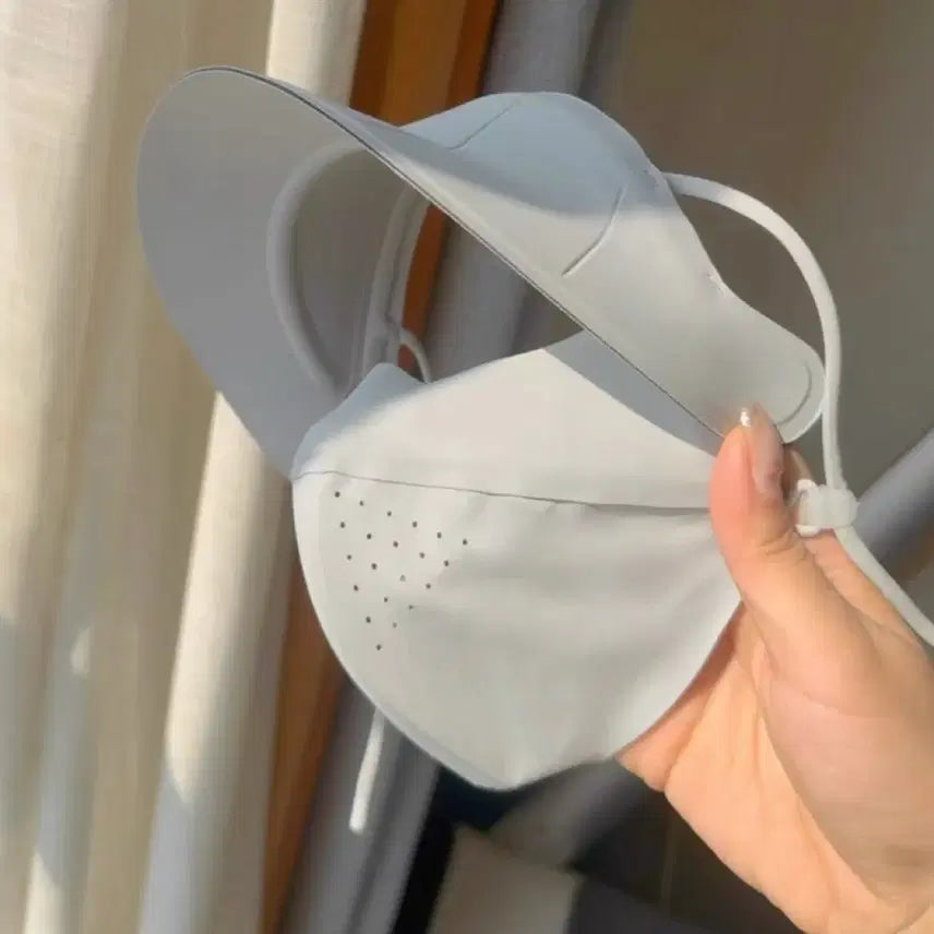[BUNJANG] Sun Protection Cap and Mask Set / 자외선 차단 썬캡 마스크 세트(새상품)