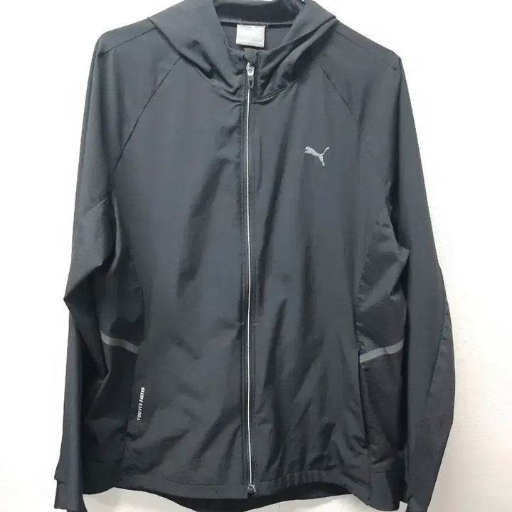 [SOLD OUT] 푸마 블랙 후드 집업 얇은 바람막이 XL