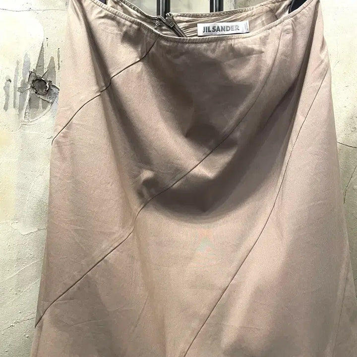[SOLD OUT] 질샌더 나이론 면스판 도킹 플레어 스커트 55