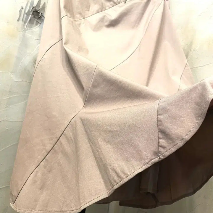 [SOLD OUT] 질샌더 나이론 면스판 도킹 플레어 스커트 55