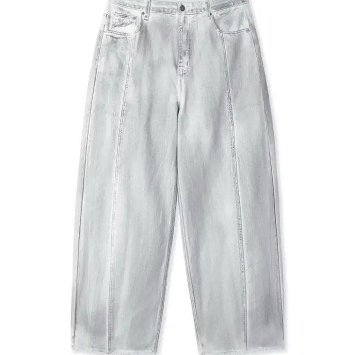 [BUNJANG] OWOW RAW HEM Dirty Wide Pants / 오와이 RAW HEM 더티 와이드 팬츠