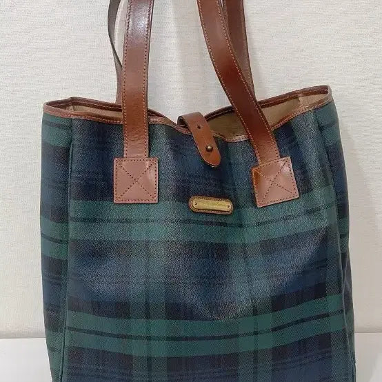 [BUNJANG] Polo Ralph Lauren Plaid Tote Bag / 폴로 랄프로렌 체크 토트백 이승연가방