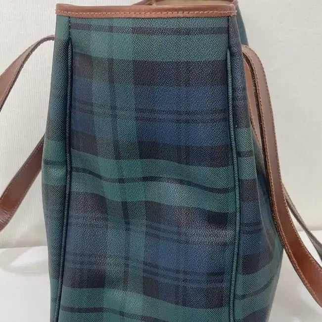 [BUNJANG] Polo Ralph Lauren Plaid Tote Bag / 폴로 랄프로렌 체크 토트백 이승연가방