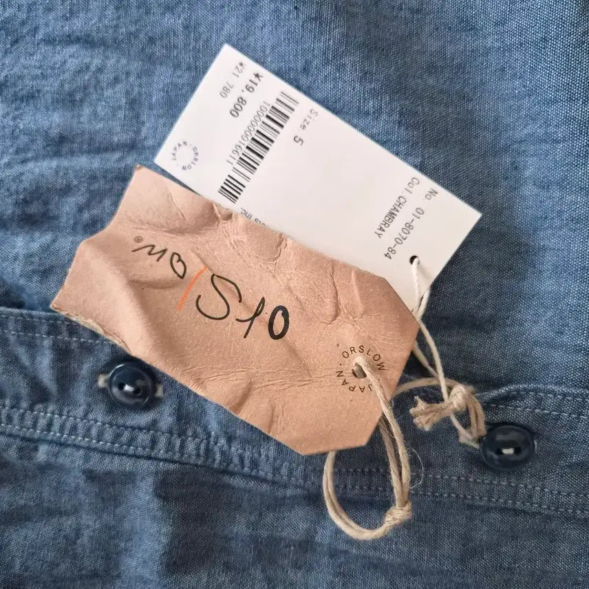 [BUNJANG] Orslow Chambray Shirt / 오어슬로우 샴브레이 5사이즈 새상품