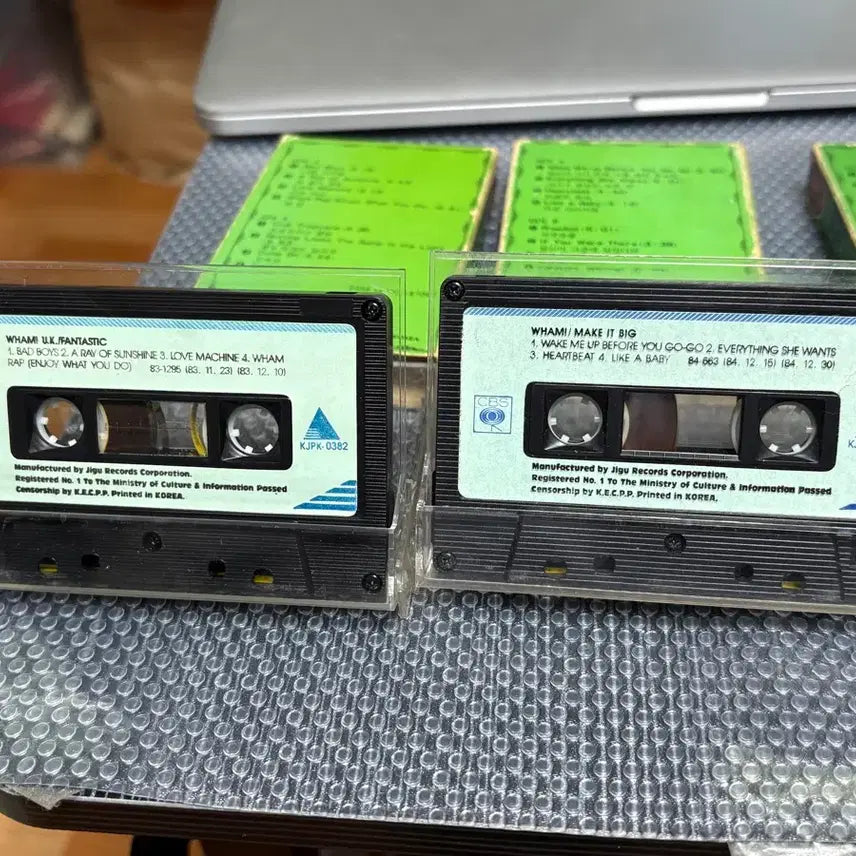 [BUNJANG] Wham! Complete Collection (1982-1985) &amp; George Michael Debut Album (1987) - Original Earth Records Cassette Tapes / 왬 전집(82~85), 조지 마이클 데뷔(87) 지구레코드 정품