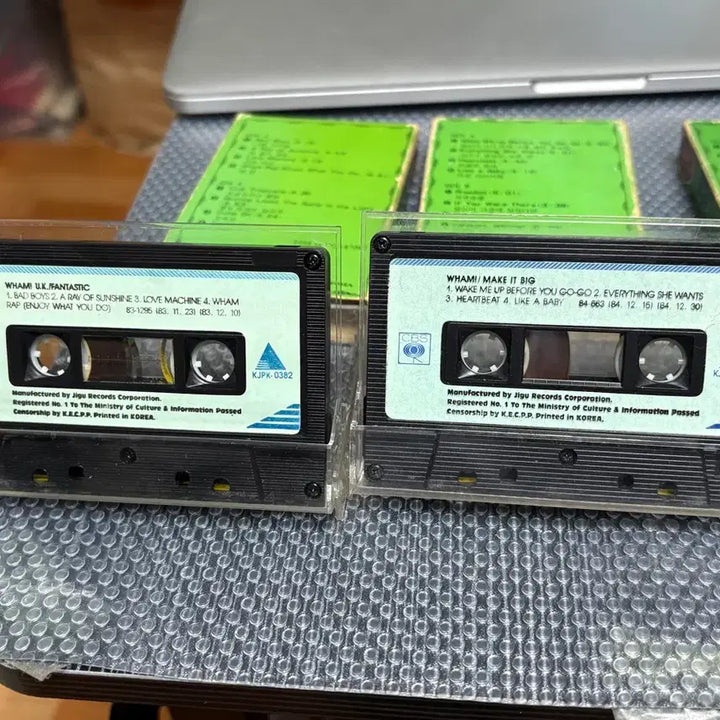 [BUNJANG] Wham! Complete Collection (1982-1985) &amp; George Michael Debut Album (1987) - Original Earth Records Cassette Tapes / 왬 전집(82~85), 조지 마이클 데뷔(87) 지구레코드 정품