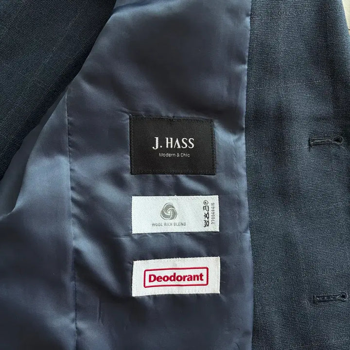 [BUNJANG] Parkland j.hass Navy Check Suit / 파크랜드 j.hass 네이비 체크 수트