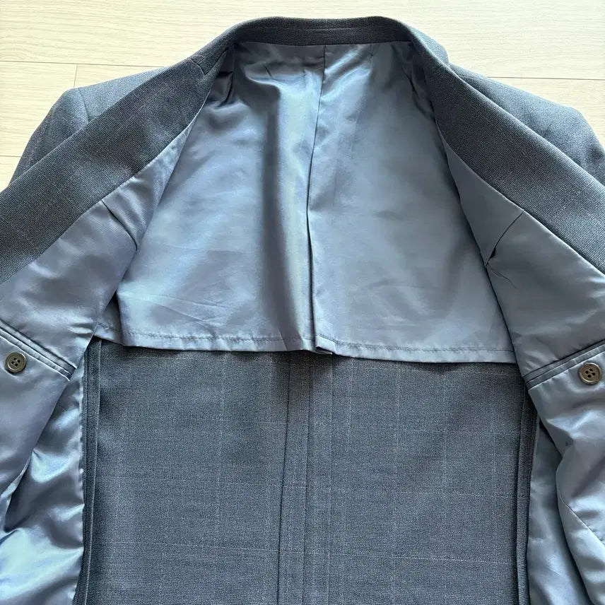 [BUNJANG] Parkland j.hass Navy Check Suit / 파크랜드 j.hass 네이비 체크 수트
