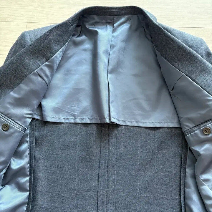 [BUNJANG] Parkland j.hass Navy Check Suit / 파크랜드 j.hass 네이비 체크 수트