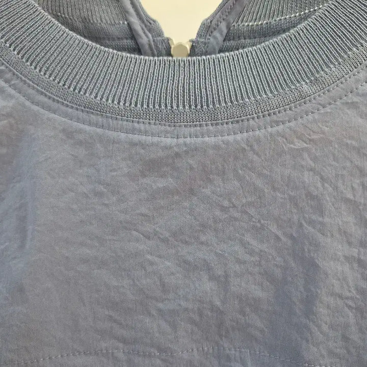 [BUNJANG] KUHO Blue Pocket Short-Sleeve Shirt / 구호 블루 포켓 반팔 셔츠