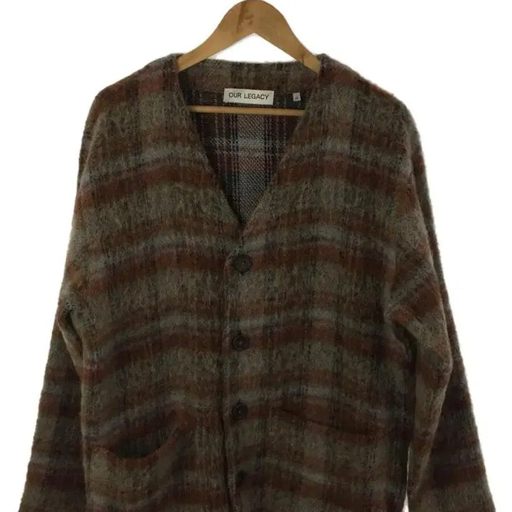 [BUNJANG] Our Legacy Mohair Arment Check Cardigan / [48] 아워레가시 모헤어 어멘트 체크 가디건